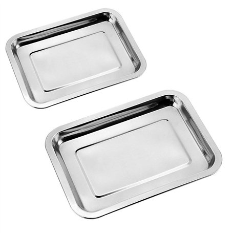 Plaque à Pâtisserie Acier Inox Plaque de Cuisson Four Pour Maison Cuisine Plaques de Cuisson en Acier Inoxydable Rectangulaire P