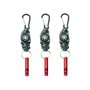 Corde Sifflet de Survie Kit Survie Corde Parapluie Porte-clés de Survie Mousqueton Survie Porte-clés Avec Boussole pour la Survi