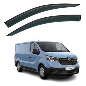 AirFlux Lot de 2 déflecteurs d'air adhésifs compatibles avec Renault TRAFIC 2014 à 2024