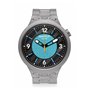 Swatch Mixte Analogique-Numérique Quartz Montre avec Bracelet en Acier Inoxydable SB07S116G