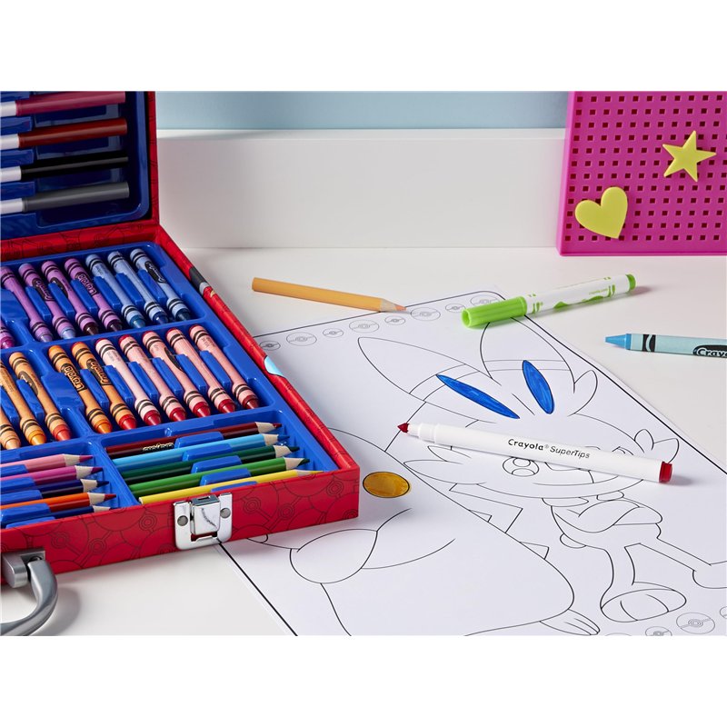Coffret Artiste Pokémon Crayola – 115 Pièces – Mallette Dessin Et Coloriage – Dès 5 Ans
