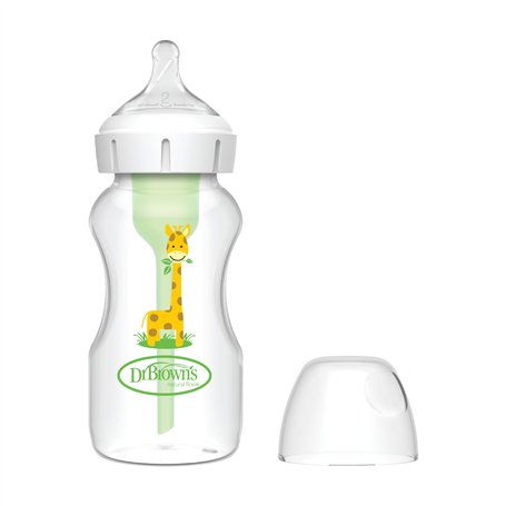 Biberon bouche large 270 ml Girafe PP Options + tétine N2