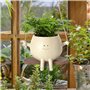 Moonyan Pot De Jardinière À Visage Pivotant - Cache Pot en Visage | Pots Plants Succulentes Suspendus | Pots Fleurs en Forme Vis