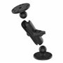 RAM Mount Double Socket Arm W/ 2 2.5" Round Bases
