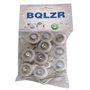BQLZR - Lot de 10 roulettes pour baies vitrées ou portes coulissantes - en métal et en plastique - 4,5 x 1,9 cm