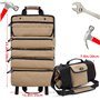 Koolertron Sac à Outil Imperméable Trousse Sacoche Enroulable Porte Outils 900D Oxford Portable Rangement Oxford Portable Rangem
