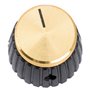 Musiclily Pro Universel Boutons Amplificateur Fixation Latérale Knobs pour Tous Potentiomètres Marshall Ampli, Noir avec Alumini