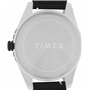Montre Timex pour Homme Expedition Field Solar 43 mm - Bracelet en Silicone Noir, Cadran Noir, boîtier Acier à placage ionique T