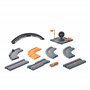 Hot Wheels City Coffret Extension Ville avec 10 éléments, 1 Base avec connecteurs et diverses Sections de Piste, 1 Voiture Hot W