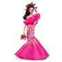 Barbie Poupée Signature Día De Muertos 2023 sous Emballage Deluxe avec Robe Rose À Volants Et Petite Offrande