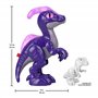 Fisher-Price Imaginext Jurassic World Deluxe Figurine Parasaurolophus XL (25,4 Cm) avec Mâchoire Articulée pour Mâcher des Feuil