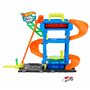 Hot Wheels Let’s Race Netflix - City Le Tunnel de Lavage Coffret Circuit avec 1 véhicule Color Shifters à l’échelle 1/64, HTN80