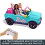 Hot Wheels Voiture Télécommandée, Grand Véhicule Tout-Terrain Barbie Véhicule pouvant contenir 2 poupées Barbie, Autocollants à