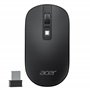 acer Souris sans Fil, 2.4GHz Souris Optique à 4 Boutons Programmables 1600 PPP, Ambidextre et Ergonomique, Connexion ou Récepteu