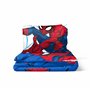 Jay Franco Marvel Spiderman Webtastic 100% Coton Ensemble Housse de Couette Lit Simple – Comprend Une Taie d’Oreiller 50 x 70 cm