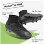 DREAM PAIRS Chaussures de Football Garçons Spike Crampons pour Filles Respirantes Unisexe,Size 38,Tout/Noir,HZ19002K-E