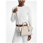 Michael Kors Avril Sac à main en cuir avec petit logo Crème clair Multicolore, Crème claire multicolore, Small