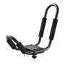 VEVOR Porte-Kayak pour Toit 2 Paires, Galerie de Toit en Acier Allié, Barres de Toit Souples en J, pour Planche de Surf, Canoë,