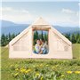 VEVOR Tentes gonflables pour camping, installation facile, tente de camping gonflable avec pompe à main, tente de glamping 4 sai