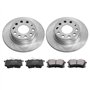 VEVOR Kit de Frein Arrière, Compatible avec Audi A3 (8P), VW Golf 5 6, Seat LEON, SKODA OCTAVIA, ALTEA, Disques de Frein 253 mm
