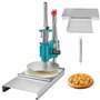 VEVOR Presse à Pâtes 24 cm Diamètre Machine à Pizza Manuelle avec Plateau en Acier Inoxydable Formeuse à Pizza Domestique Hauteu
