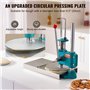 VEVOR Presse à Pâtes 24 cm Diamètre Machine à Pizza Manuelle avec Plateau en Acier Inoxydable Formeuse à Pizza Domestique Hauteu