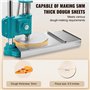 VEVOR Presse à Pâtes 24 cm Diamètre Machine à Pizza Manuelle avec Plateau en Acier Inoxydable Formeuse à Pizza Domestique Hauteu