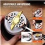 VEVOR Boulet de Graveur 78 mm Étau de Gravure Base Rotative à 360° Étau à Boule Mâchoire Réglable avec 30 Accessoires Outil de R