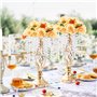 VEVOR Vase de mariage, lot de 20, supports de fleurs de mariage en cristal de 43 cm de haut, vase or en métal pour centre de tab