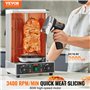 Trancheuse à Viande Turc Shawarma Döner Kebab Commerciale en Inox
