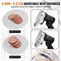 VEVOR Couteau à Kebab Électrique sans Fil 80 W, Trancheuse à Viande Turc Shawarma Döner Kebab Commerciale en Inox, avec 2 Lames 