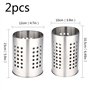 Feelava Lot de 2 porte-ustensiles de cuisine en acier inoxydable anti-rouille pour organiser les tiroirs et comptoirs
