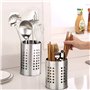 Feelava Lot de 2 porte-ustensiles de cuisine en acier inoxydable anti-rouille pour organiser les tiroirs et comptoirs