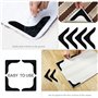 Pinces de Tapis, ne jamais boucler Pinces de Tapis antidérapant Autocollants de Tapis réutilisables pour Les Tapis de Secteur, p