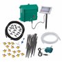 Esotec 101100 Kit complet d'arrosage/Système d'irrigation solaire complet avec 15 goutte-à-goutte Vert