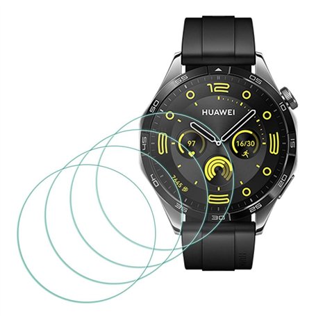 MTHGH Protection Écran pour Huawei Watch GT 4 46mm Verre Trempé [4 pièces]