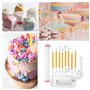 Soleebee 11 Pcs Outils de Modelage Fondant Outils De Décoration De Gâteau De Cuisson Décoration De Sucre Artisanal Outils De Gla