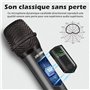 système de dual microphone à 2.4 GHz Karaoké Dynamique Rechargeable avec Récepteur