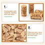 LPAMABA 100 PCS Bouchon de Vin Liege Bouchon de Vin Réutilisable Bouchon de Bouteille de Vin en Bois Bouchons en Liège pour Bout