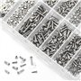 Gasea 1000pcs Mirco Kit Vis de Réparation de Lunettes Lunettes de Soleil Montres Écrou Assortiment Remplacement Vis de Lunettes