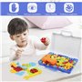 LEADSTAR Jeu Mosaique Enfant, (237 Pcs) 3D Jeu de Construction, Perceuse Electrique Magique, Educatif Cadeau Montessori 3 Ans po