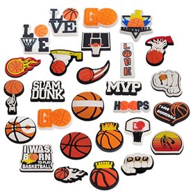 LAjuu 27Pcs Charmes de Chaussures Basketball Shoe Charms PVC Charm Chaussures pour Décorer des Chaussures, Cartables, Bracelets, LAjuu 27Pcs Charmes de Chaussures Basketball Shoe Charms PVC Charm Chaussures pour Décorer des Chaussures