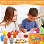 FAMKEEP Kit Slime Fluffy pour Enfants 32 pcs Mini Slime kit Crystal Slime,Doux et Antiadhésif,Cotillons de Slime Parfumés,Jouet 