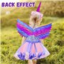 BUOAZR 7 Pcs Deguisement Licorne Fille Princess Enfant, Jupe Tutu avec Ailes, Coiffe de Licorne, Baguette de Fée, Épingles à che