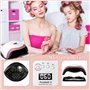 Purpledi Lampe UV LED Ongles Gel,168W Portable Séchoir à Ongles Professionnel,10s/30s/60s/99s, LCD Ecran,Capteur, Base Démontabl