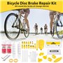 NCKIHRKK Kit Purge Frein VTT MTB, Kit de Purge de Frein à Disque Hydraulique de Vélo Comprenant 120ML d'Huile Minérale, Coffret 
