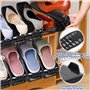 NCKIHRKK Lot de 10 Support à Chaussures Réglables, Empiler Les Range Chaussures, Matériau PP Épaissi, Rangement Chaussure Gain d