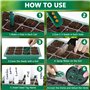 MOYKSRR Mini Serre pour Plantes, 10 Pièces 120 Cellules Intérieure Plateau Semis, Serre Intérieure Pépinière Boîte Propagateur J