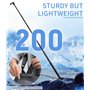 Zaxiva 150cm Invisible Perche a Selfie Carbon Fiber, Selfie Stick D'extension Extensible pour Insta360, pour GoPro, DJI, Action
