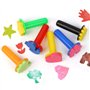 UHAPEER 44 Pièces Éponge Brosses de Peinture Enfant DIY Outils de Peinture Kits pour Enfants pour Apprentissage Précoce Graffiti